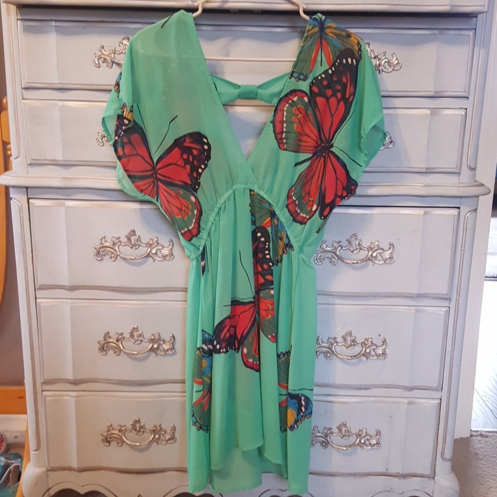 Sheer beach cover up